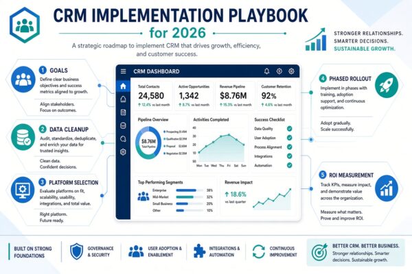 The 2026 CRM Playbook: How to Choose, Implement, and Scale a System That Actually Delivers Results