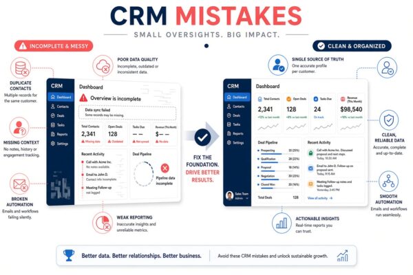 9 CRM Mistakes That Quietly Kill Revenue (And How to Fix Them in 2026)